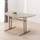 ダイニングテーブル(SJ601N 半円形 135 GY) 1枚目画像