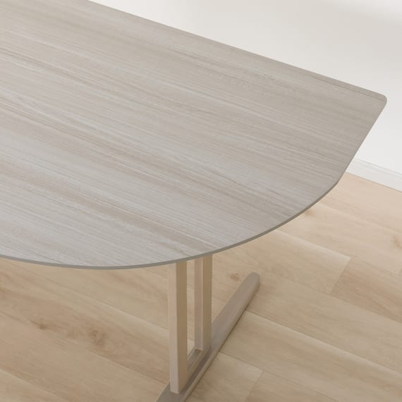 ダイニングテーブル(SJ601N 半円形 135 GY) 8枚目画像