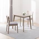 ダイニングテーブル3点セット(SJ601N 4LEG 78/60 GY) 1枚目画像