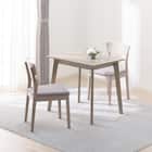 ダイニングテーブル3点セット(SJ601N 4LEG 78/60 GY) 1枚目画像