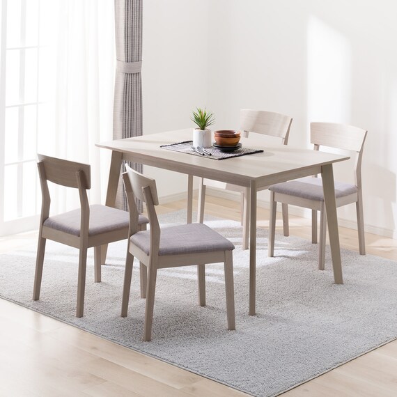 ダイニングテーブル5点セット(DT 4LEG 120 SJ601N/DC GY) 1枚目画像