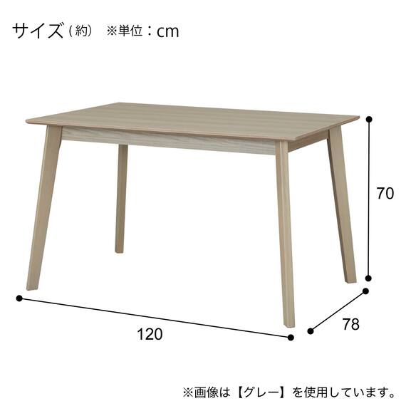 ダイニングテーブル4点セット(SJ601N 4LEG 120 GY) 23枚目画像