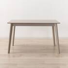 ダイニングテーブル4点セット(DT 4LEG 120 SJ601N/DC回転式/ベンチ GY) 4枚目画像