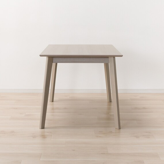 ダイニングテーブル4点セット(DT 4LEG 120 SJ601N/DC回転式/ベンチ GY) 5枚目画像