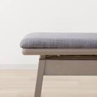 ダイニングテーブル4点セット(DT 4LEG 120 SJ601N/DC回転式/ベンチ GY) 12枚目画像