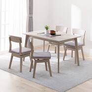 ダイニングテーブル5点セット(DT 4LEG 120 SJ601N/DC回転式）