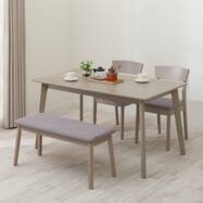 ダイニングテーブル4点セット(DT 4LEG 135 SJ601N/DC/ベンチ）