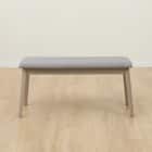 ダイニングテーブル4点セット(DT 4LEG 135 SJ601N/DC/ベンチ GY) 15枚目画像