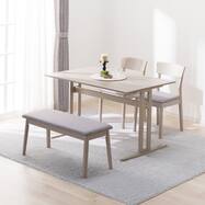 ダイニングテーブル4点セット(DT T-LEG 120 SJ601N/DC/ベンチ）