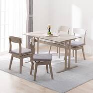 ダイニングテーブル5点セット(DT T-LEG 120 SJ601N/DC回転式）