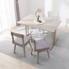 ダイニングテーブル5点セット(DT T-LEG 120 SJ601N/DC回転式 GY) 2枚目画像