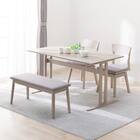 ダイニングテーブル4点セット(SJ601N T-LEG 135 GY) 1枚目画像