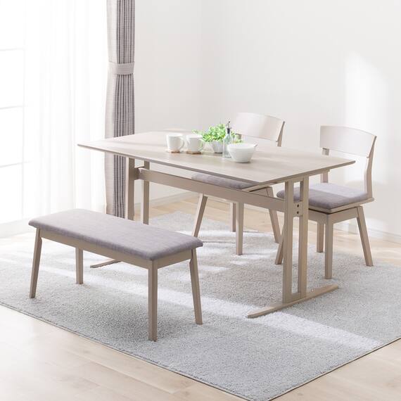 ダイニングテーブル4点セット(SJ601N T-LEG 135 GY) 1枚目画像