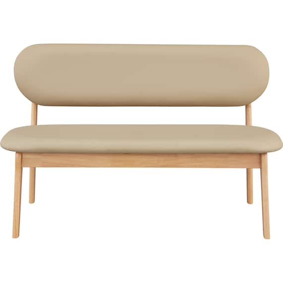 リビングダイニング4点セット(RX001 テーブル140 NA/1P・2Pチェア NA/BE) 16枚目画像