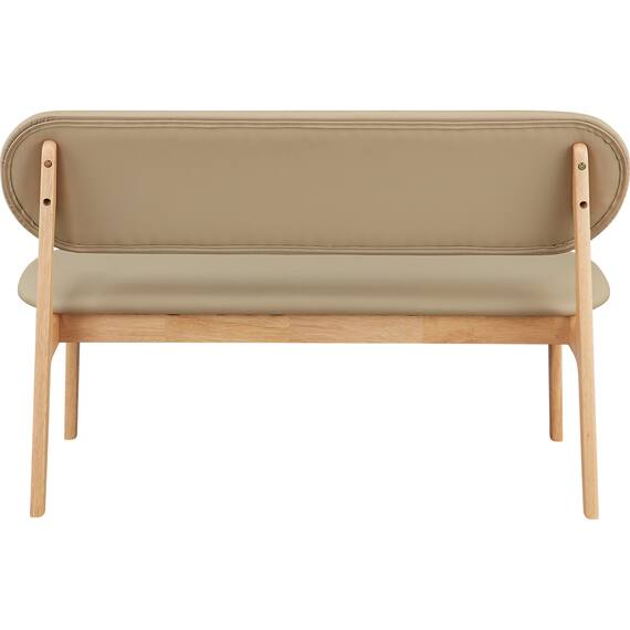 リビングダイニング4点セット(RX001 テーブル140 NA/1P・2Pチェア NA/BE) 18枚目画像