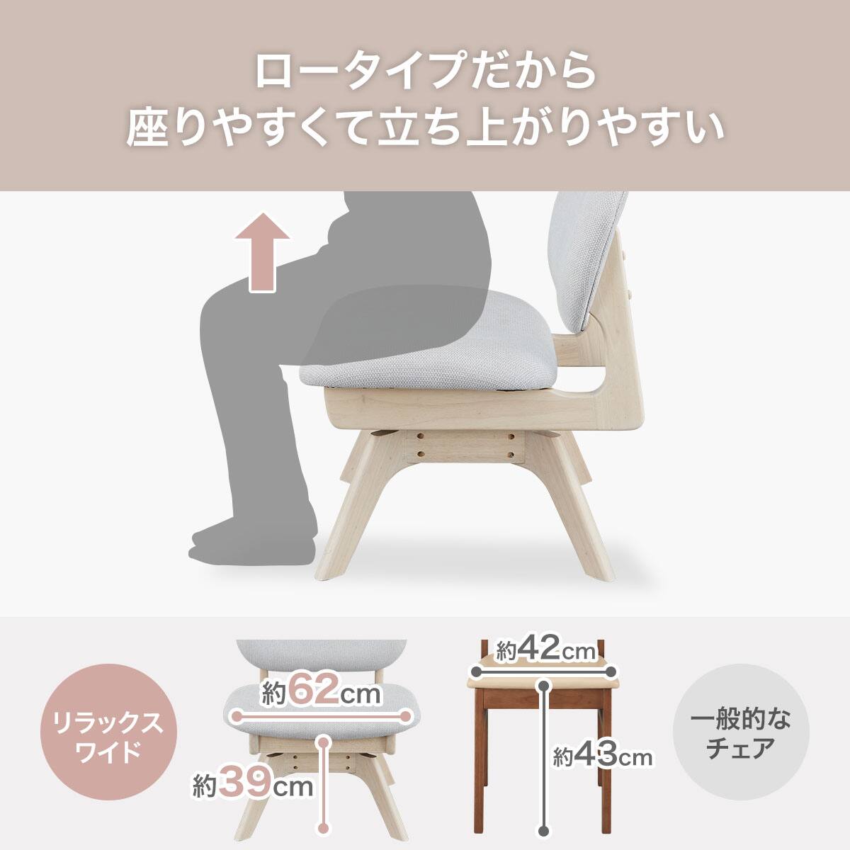 傷・汚れに強い 1人掛け回転式リビングダイニングチェア 布張りタイプ
