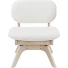 傷・汚れに強い 回転式ダイニングチェア(リラックスワイド2 Nシールド WW/WH) 3枚目画像