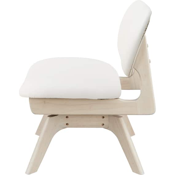 傷・汚れに強い 回転式ダイニングチェア(リラックスワイド2 Nシールド WW/WH) 4枚目画像