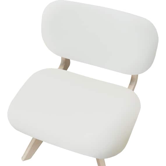 傷・汚れに強い 回転式ダイニングチェア(リラックスワイド2 Nシールド WW/WH) 5枚目画像