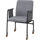 ダイニングチェア(HC001 キャスター付き GY/BK) 1枚目画像