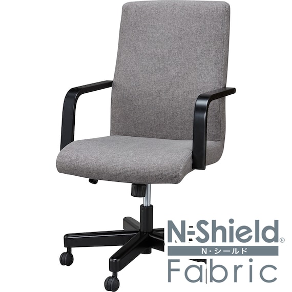 回転式ダイニングチェア(HO101 NSF DGY/BK) 1枚目画像