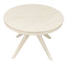 円形伸長ダイニングテーブル(YR001 110-150 WW) 1枚目画像