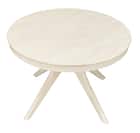 円形伸長ダイニングテーブル(YR001 110-150 WW) 1枚目画像