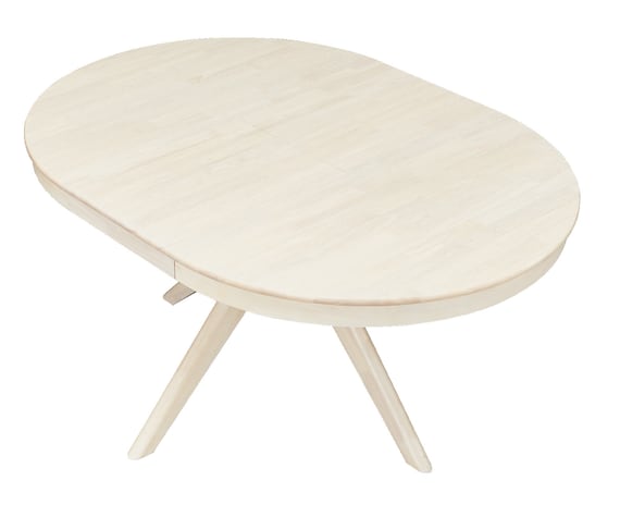 円形伸長ダイニングテーブル(YR001 110-150 WW) 4枚目画像