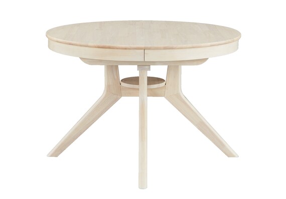 円形伸長ダイニングテーブル(YR001 110-150 WW) 5枚目画像