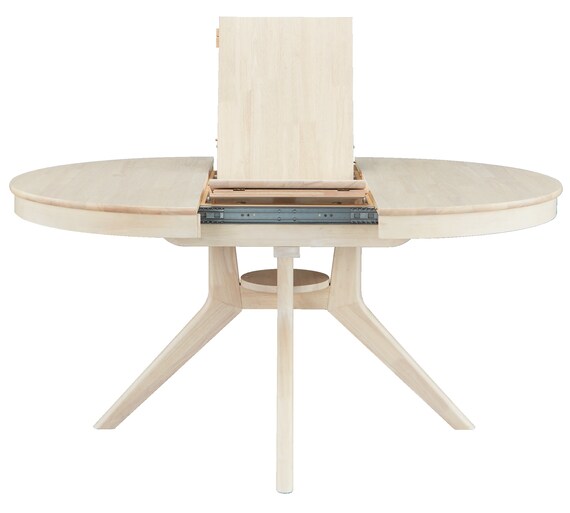 円形伸長ダイニングテーブル(YR001 110-150 WW) 9枚目画像