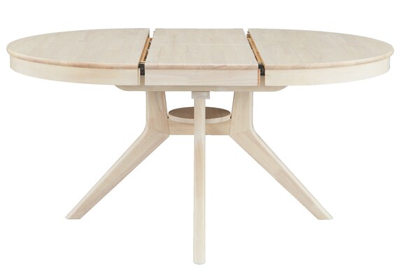 円形伸長ダイニングテーブル(YR001 110-150 WW) 10枚目画像