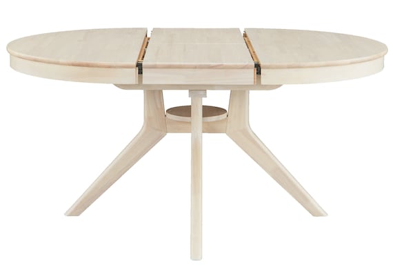 円形伸長ダイニングテーブル(YR001 110-150 WW) 10枚目画像