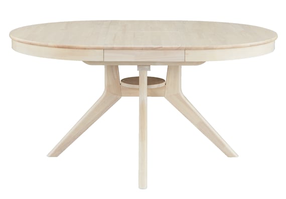 円形伸長ダイニングテーブル(YR001 110-150 WW) 11枚目画像