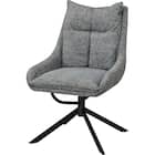 回転式ダイニングチェア(EL001 GY/BK) 1枚目画像