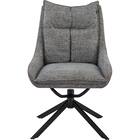 回転式ダイニングチェア(EL001 GY/BK) 5枚目画像