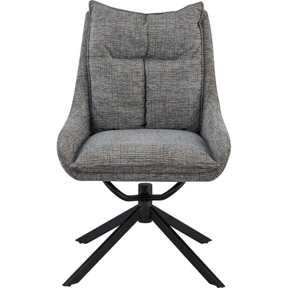 回転式ダイニングチェア(EL001 GY/BK) 5枚目画像