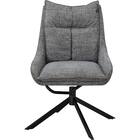 回転式ダイニングチェア(EL001 GY/BK) 6枚目画像