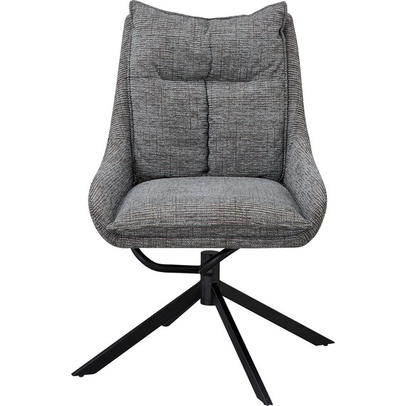 回転式ダイニングチェア(EL001 GY/BK) 6枚目画像