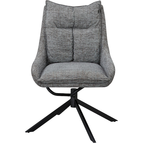 回転式ダイニングチェア(EL001 GY/BK) 6枚目画像