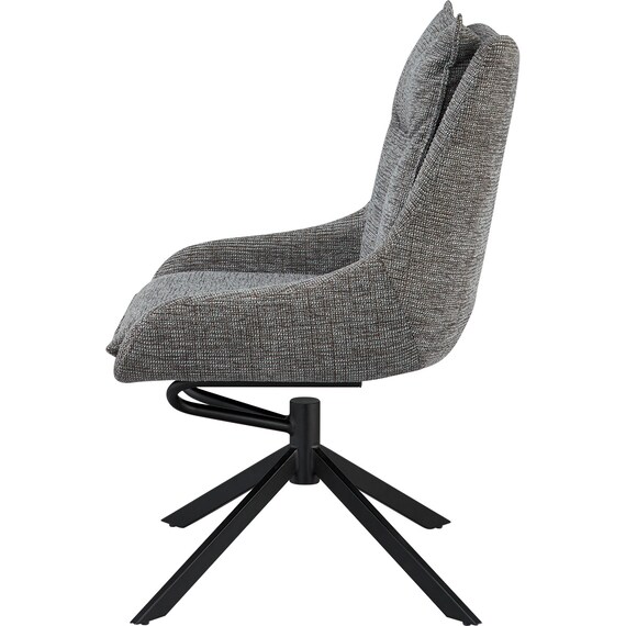 回転式ダイニングチェア(EL001 GY/BK) 7枚目画像