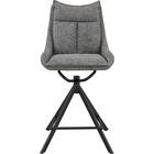 回転式カウンターチェア(EL001 GY/BK) 2枚目画像