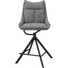 回転式カウンターチェア(EL001 GY/BK) 3枚目画像