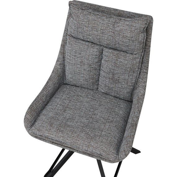 回転式カウンターチェア(EL001 GY/BK) 6枚目画像