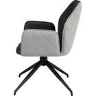 回転式ダイニングチェア(SH102 肘付き BK/LGY) 4枚目画像