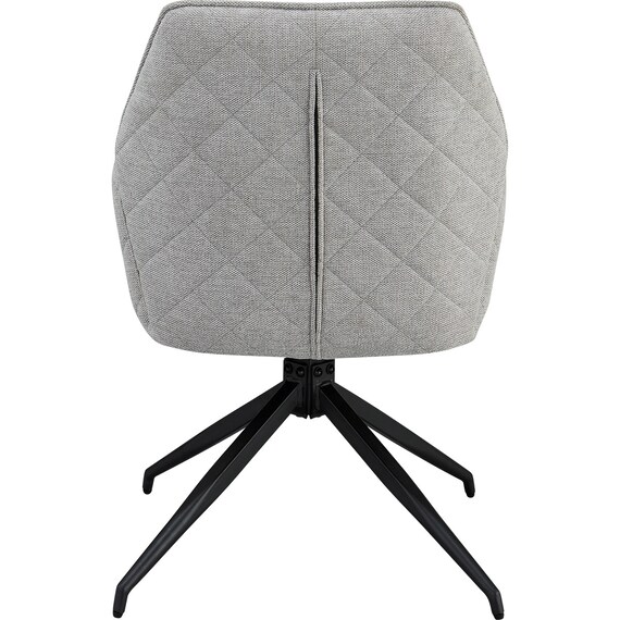 回転式ダイニングチェア(SH102 肘付き BK/LGY) 5枚目画像