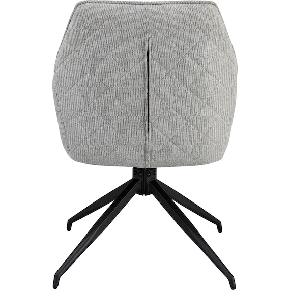 回転式ダイニングチェア(SH102 肘付き BK/LGY) 5枚目画像