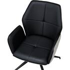 回転式ダイニングチェア(SH102 肘付き BK/LGY) 6枚目画像