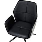 回転式ダイニングチェア(SH102 肘付き BK/LGY) 6枚目画像