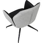 回転式ダイニングチェア(SH102 肘付き BK/LGY) 7枚目画像