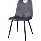 ダイニングチェア2点セット(SH103 取っ手付き GY/BK) 2枚目画像